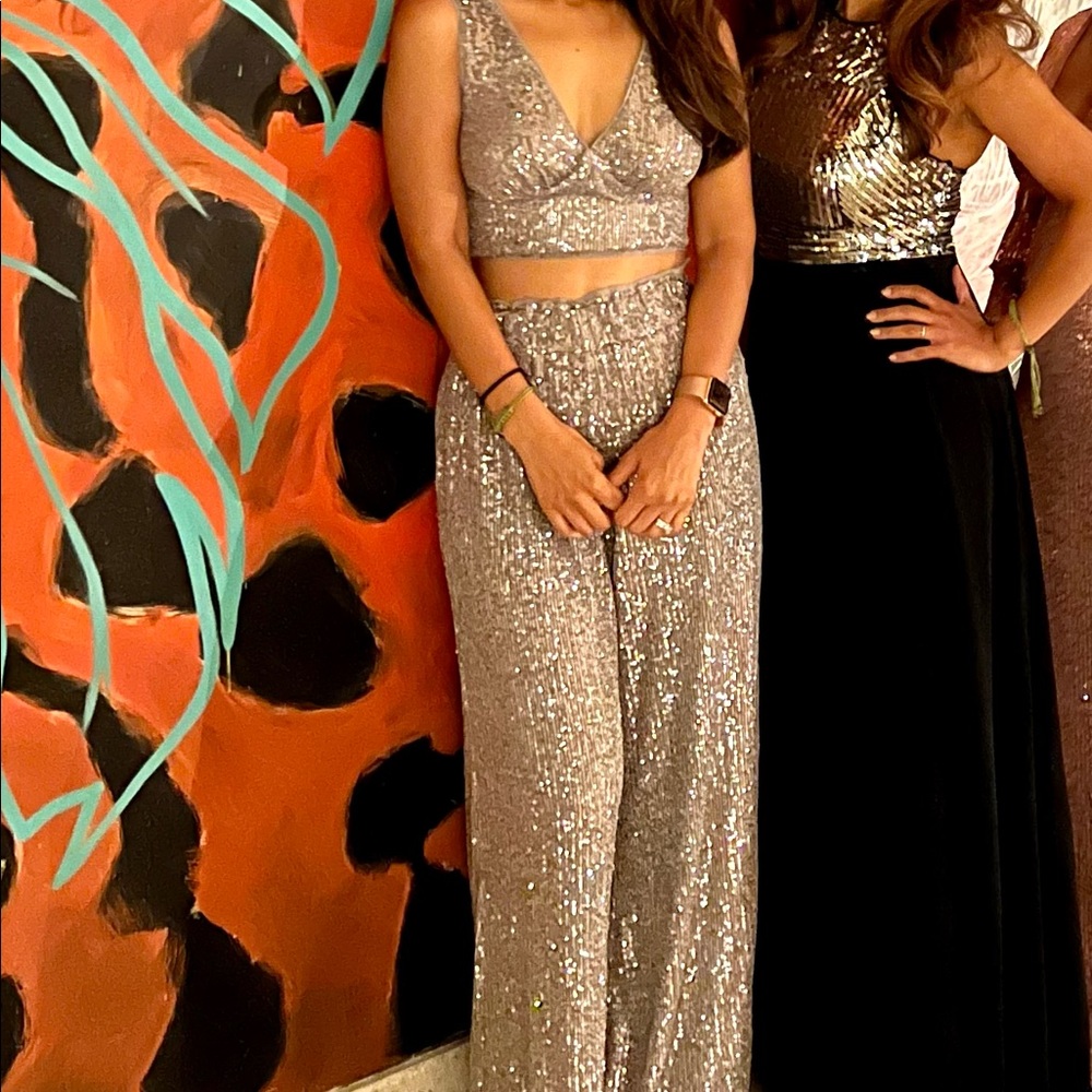 Sequin matching set